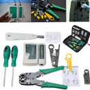 Analyzer Network Cable Tool Kit LAN Crimper Down Wire Stripper Cat5 6 RJ45 BAG - Tavice