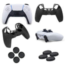AU Silicone Skin Case Cover and 10 Grip Caps For Sony PS5 Controller Accessories - Tavice