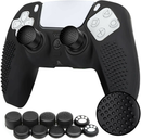 AU Silicone Skin Case Cover and 10 Grip Caps For Sony PS5 Controller Accessories - Tavice