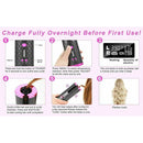 Auto Cordless Rotating Hair Curler Waver Curling Iron Wireless LCD Ceramic - Tavice