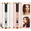 Auto Cordless Rotating Hair Curler Waver Curling Iron Wireless LCD Ceramic - Tavice