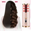 Auto Cordless Rotating Hair Curler Waver Curling Iron Wireless LCD Ceramic - Tavice