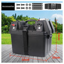Battery Box 12V Portable Deep Cycle Power Marine Solar USB Camping - Tavice