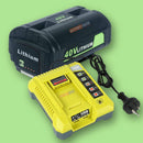 [Battery + Charger Combo] 40V & 36V Replacement Battery + Charger for Ryobi Cordless Power Tools - Tavice