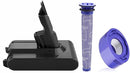 Battery & Filters Combo for all Dyson V7 SV11 vacuum cleaners | Maximum Capacity - Tavice