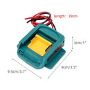 Battery Holder Power Mount Connector Adapter For makita 18V Dock with Wires Kit - Tavice