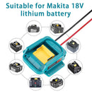 Battery Holder Power Mount Connector Adapter For makita 18V Dock with Wires Kit - Tavice