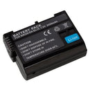 Battery Replacement + LCD Charger for Nikon EN-EL15 D7000 D7100 D800 D800E D600 Camera - Tavice