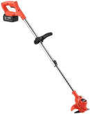 Black | Cordless Grass Trimmer Lawn Grass Brush Cutter Blade Whipper Snipper & 2 Battery - Tavice