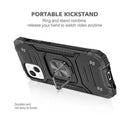 Black Shockproof Ring Case Stand Cover for iPhone 13Pro - Tavice
