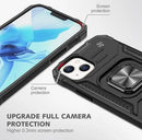 Black Shockproof Ring Case Stand Cover for iPhone X - Tavice