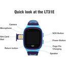 Blue | 4G Kids Smart Watch GPS Tracker WIFI SOS Camera Video Call Smartwatch Gifts - Tavice