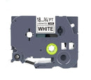 Brother TZe-241 Compatible 18mm Black Text on White Laminated Tape - 8 meters - Battery Mate
