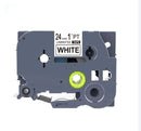 Brother TZe-251 Compatible 24mm Black Text on White Laminated Tape - 8 meters - Tavice