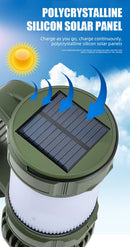 Camping Lantern with Fan & Floodlight | Solar Rechargeable Portable LED Light - Tavice