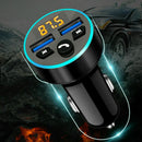 Car Bluetooth FM Transmitter Radio Adapter with Dual USB Charger for Phone Pad - Tavice