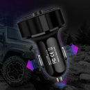 Car Bluetooth FM Transmitter Radio Adapter with Dual USB Charger for Phone Pad - Tavice