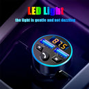 Car Bluetooth FM Transmitter Radio Adapter with Dual USB Charger for Phone Pad - Tavice