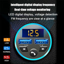 Car Bluetooth FM Transmitter Radio Adapter with Dual USB Charger for Phone Pad - Tavice