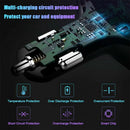 Car Bluetooth FM Transmitter Radio Adapter with Dual USB Charger for Phone Pad - Tavice