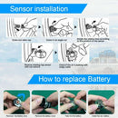 Car TPMS Solar Wireless Tire Tyre Pressure Monitor System LCD Tester+4 Sensors - Tavice