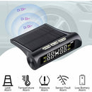 Car TPMS Solar Wireless Tire Tyre Pressure Monitor System LCD Tester+4 Sensors