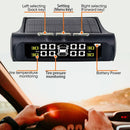 Car TPMS Solar Wireless Tire Tyre Pressure Monitor System LCD Tester+4 Sensors - Tavice