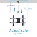 Ceiling Wall Mount TV Bracket 30- 65" with Tilt Feature & 180 Rotate For Samsung LG Sony - Tavice