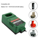 Charger for Makita NiMH NiCd Battery DC1414T DC1414F DC1804 7.2V-18V Tool - Tavice