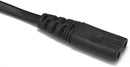 Classic Game Console Power Cable – 2 - Pin Figure 8 for PlayStation, Xbox, Sega Systems - Tavice