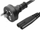 Classic Game Console Power Cable – 2 - Pin Figure 8 for PlayStation, Xbox, Sega Systems - Tavice