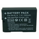[Combo Pack] 2x EN - EL14 1500mAh Rechargeable Batteries with Dual USB Charger | Replacement for Nikon D3100, D3200, D3300, D5100, P7000, P7100 (2 Batteries + Charger) - Tavice