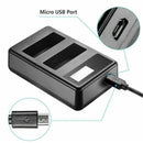 [Combo Pack] 2x EN - EL14 1500mAh Rechargeable Batteries with Dual USB Charger | Replacement for Nikon D3100, D3200, D3300, D5100, P7000, P7100 (2 Batteries + Charger) - Tavice
