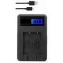 [Combo Pack] 2x EN - EL19 1200mAh Rechargeable Batteries with LCD USB Charger | Replacement for Nikon CoolPix S100, S3100, S3500, S2500 (2 Batteries + Charger) - Battery Mate