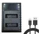 [Combo Pack] 2x EN - EL23 2800mAh Rechargeable Batteries with Smart LCD USB Charger | Replacement for Nikon Coolpix B700, P900, P610, P600, S810C (2 Batteries + Charger) - Battery Mate