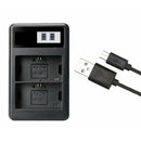 [Combo Pack] 2x LP - E6 3150mAh Rechargeable Batteries with Dual USB Charger | Replacement for Canon EOS 5D Mark III/II, 6D, 7D, 80D, 70D, 60D (2 Batteries + Charger) - Battery Mate