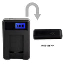 [Combo Pack] 2x NB - 13L 1250mAh Rechargeable Batteries with Smart LCD USB Charger | Replacement for Canon PowerShot G7X, G7X Mark II, G9X, G5X (2 Batteries + Charger) - Tavice