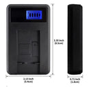 [Combo Pack] 2x NB - 13L 1250mAh Rechargeable Batteries with Smart LCD USB Charger | Replacement for Canon PowerShot G7X, G7X Mark II, G9X, G5X (2 Batteries + Charger) - Tavice