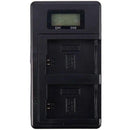 [Combo Pack] 2x NP - FW50 1500mAh Rechargeable Batteries with Dual USB Charger | Replacement for Sony Alpha A5000, A5100, A6000, A6300, A6500 (2 Batteries + Charger) - Battery Mate