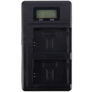 [Combo Pack] 2x NP - FW50 1500mAh Rechargeable Batteries with Dual USB Charger | Replacement for Sony Alpha A5000, A5100, A6000, A6300, A6500 (2 Batteries + Charger) - Tavice