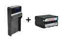 [Combo] Replacement Battery + Charger for Sony NP - F970 | High Capacity, Fast Charging, Compatible with NP - F960/NP - F970 - Tavice