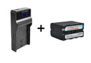 [Combo] Replacement Battery + Charger for Sony NP - F970 | High Capacity, Fast Charging, Compatible with NP - F960/NP - F970 - Battery Mate