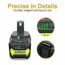 Compatible Battery 18V 5 AH For Ryobi One+ Plus P108 RB18L50 P104 P780 RB18L40 - Battery Mate
