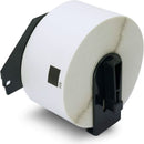 Compatible Brother DK - 11208 Die - Cut Paper Label Roll with Black Text on White - Tavice