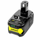 Compatible Lithium Battery 18V 6AH For Ryobi One+ Plus P108 RB18L50 P104 P780 RB18L40 - Battery Mate