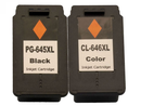 Compatible PG 645XL CL 646XL Black Ink Cartridge Cannon MG2965 MG2960 MG3060 - Tavice
