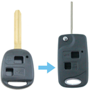 Compatible With Toyota Prado RAV4 Corolla Remote Car Flip Key Blank Shell/Case - Tavice