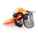Complete Safety Helmet Visor Ear Muffs Neck Flap Chainsaw Brush Cutter Lawn Mower - Tavice