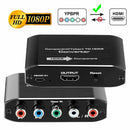 Component Video & L/R RCA Stereo Audio to HDMI Converter Adapter for DVD Xbox PS - Tavice