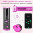 Cordless Automatic Hair Curler [Pink] - Tavice